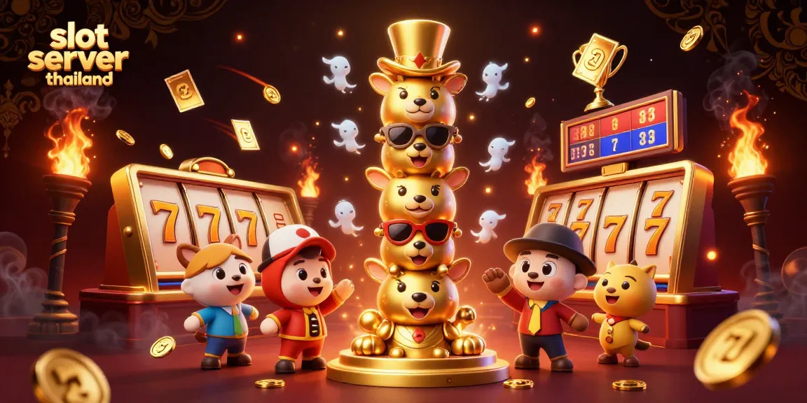 Experience the thrill of slot server Thailand with vibrant 3D cartoon elements and dynamic gameplay.