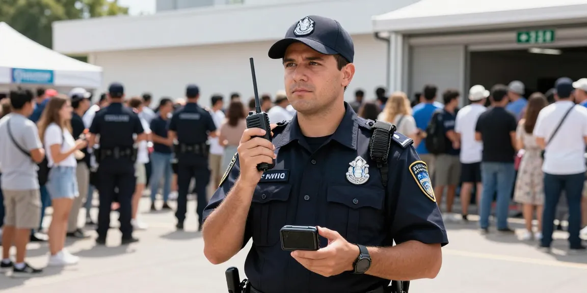 Security Guards providing professional protection at a local community event.