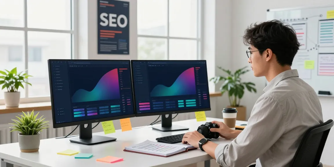 Efficient workspace showcasing instant indexing strategies in digital marketing.