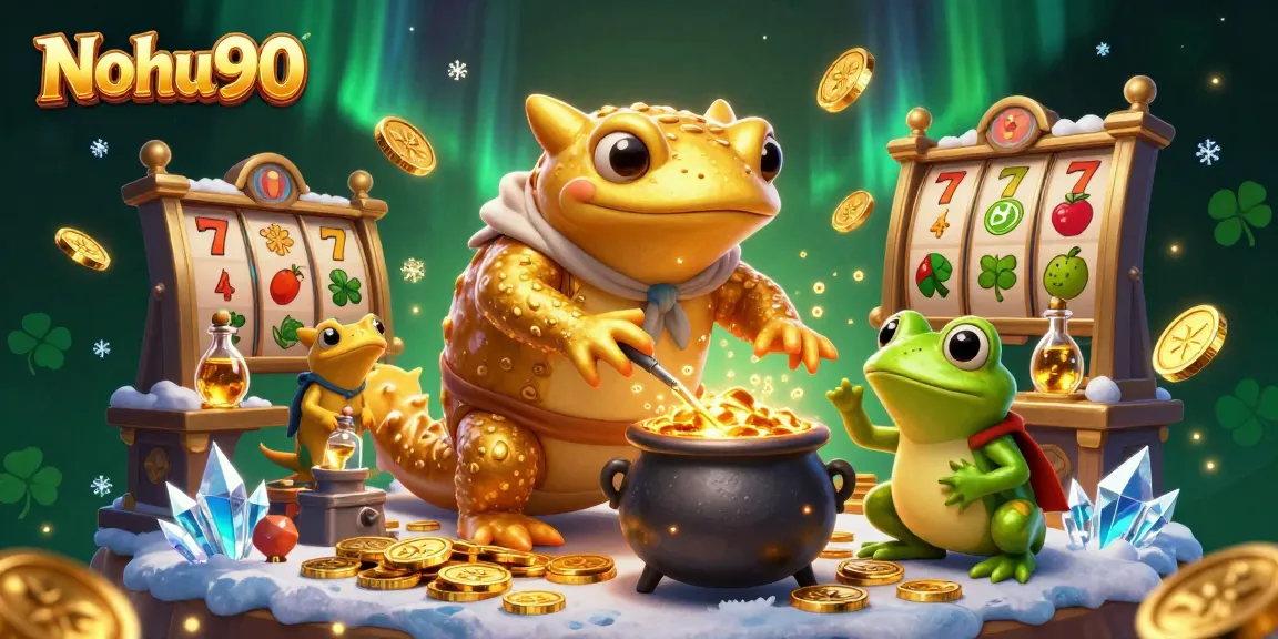 Nohu90 players enjoy thrilling slots with colorful characters and vibrant casino elements.